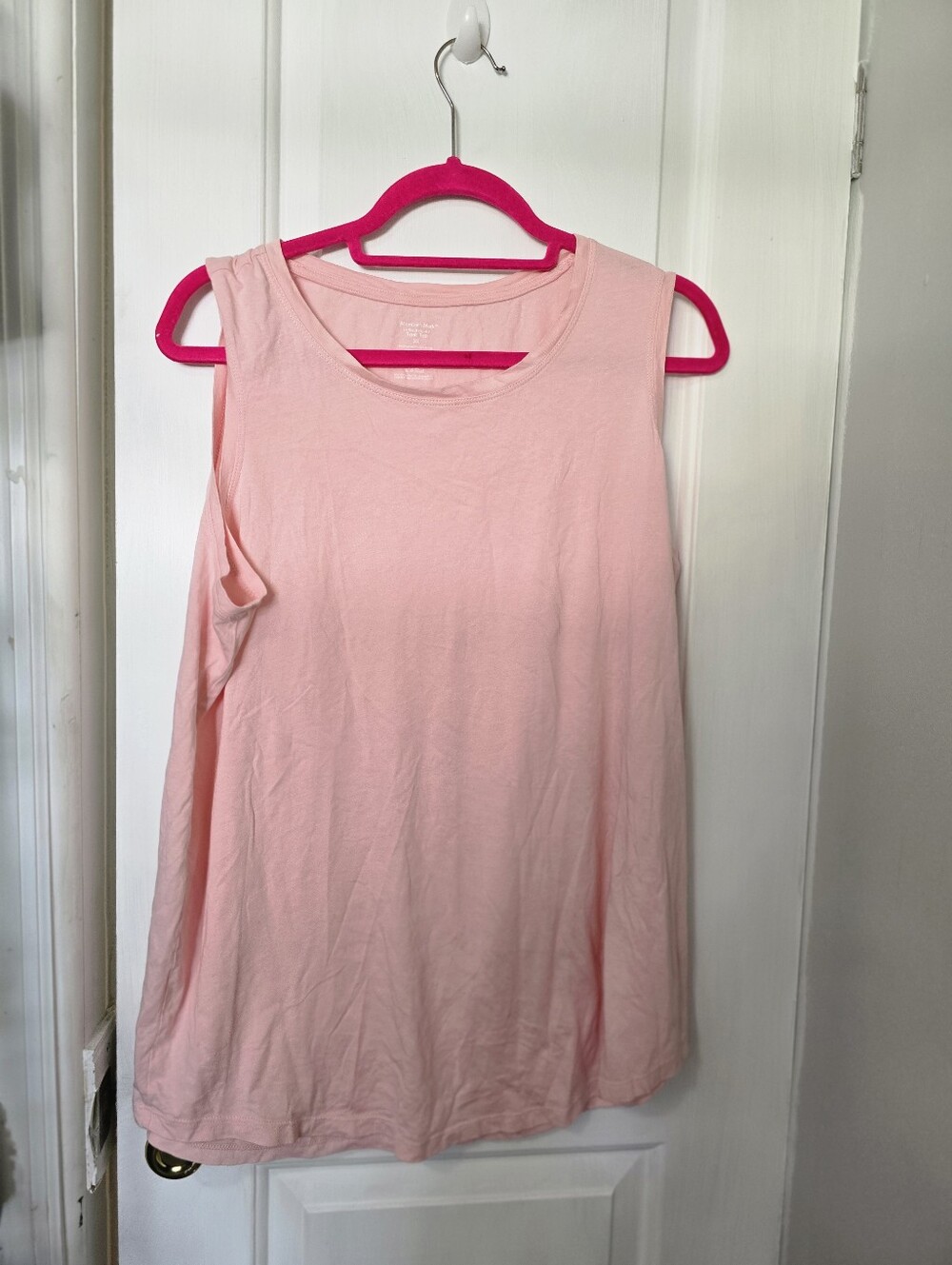 Members Only Pink Sleeveless Tank Top